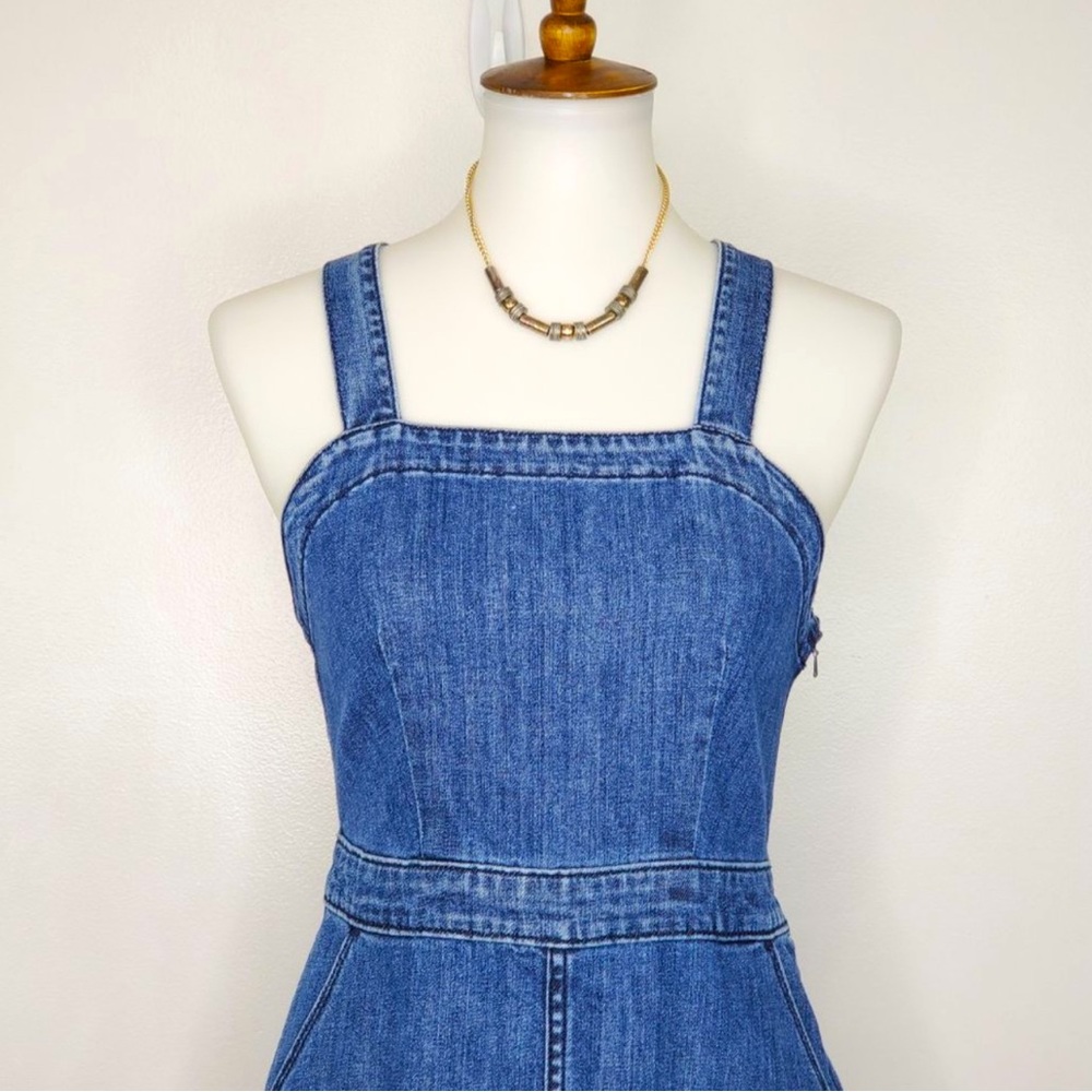 Universal Thread Denim Jean Jumper Dress, 2